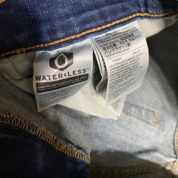 Levi's 513 Slim Straight Blue Jeans W/ Stretch Men's 31x32 RT$69.50. - Picture 3 of 7